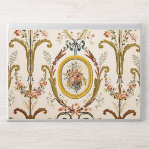 Antique French Rococo Floral Gold Cream Elegant HP Laptop Skin