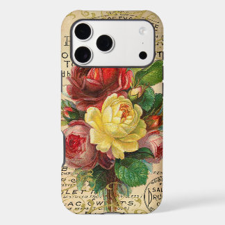 Antique French Roses iPhone 17 Pro Max Case