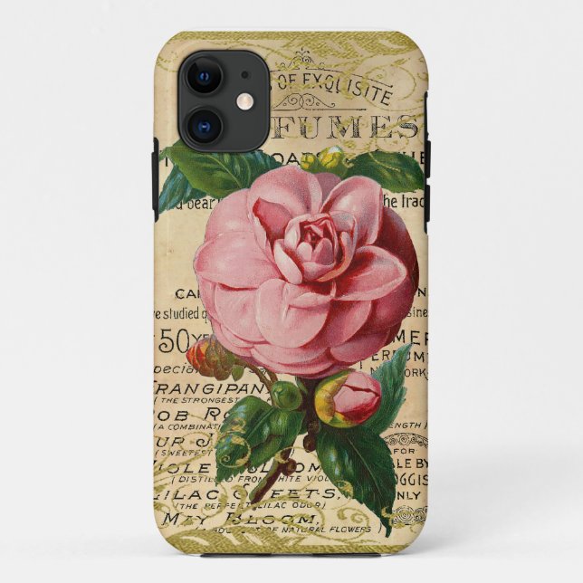 Antique French Roses Case-Mate iPhone Case (Back)