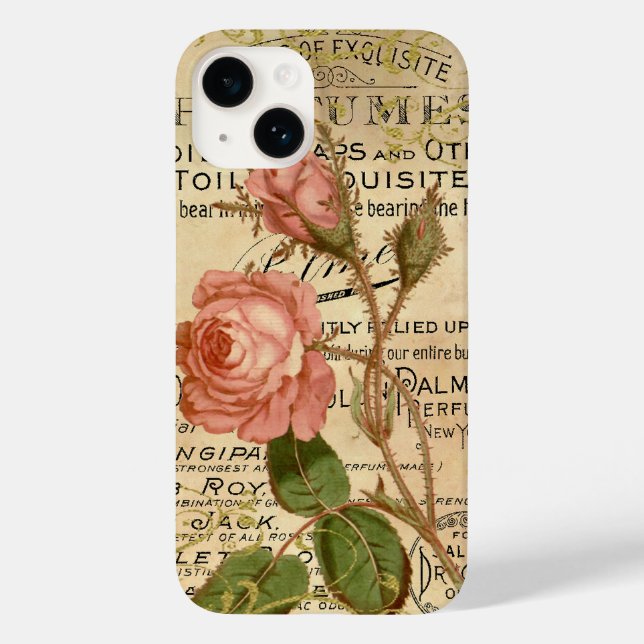Antique French Roses Case-Mate iPhone Case (Back)