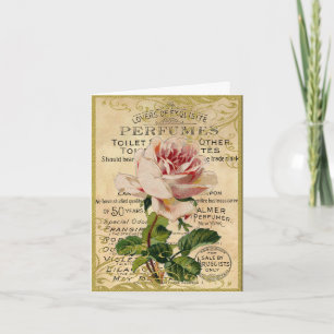 Antique French Roses Thank You Card