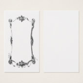Antique French Scrolling Frame Card (Front & Back)