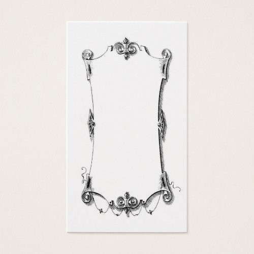 Antique French Scrolling Frame Card Business Card