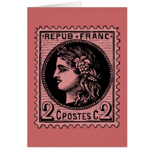 Antique French Stamp on Tshirts, Mugs, Hoodies (Front)