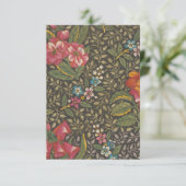 Antique French Toile de Jouy 1800s Floral Branches (Standing Front)