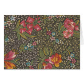 Antique French Toile de Jouy 1800s Floral Branches (Front Horizontal)