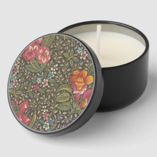 Antique French Toile de Jouy Floral Pattern Mini Candle Favors