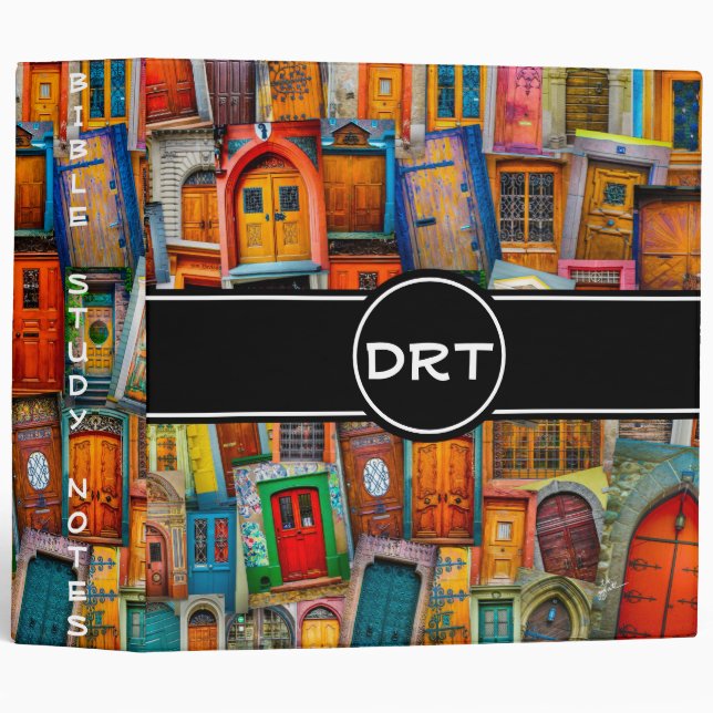 Antique Front Doors New Home Custom Subject 3 Ring Binder (Front/Spine)