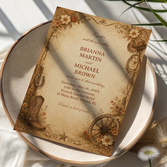 Antique Frontier Heritage Invitation (Creator Uploaded)