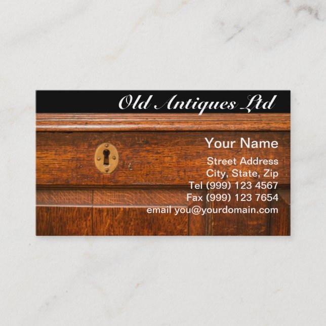 Antique Furniture Business Card (Front)