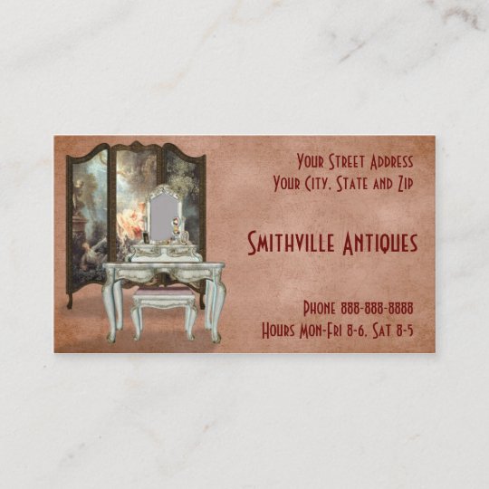 Antique Furniture Store Business Card