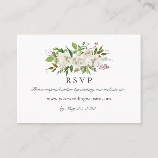 Antique Garden Wedding Rsvp Online Website Business Card Antique Garden Wedding Rsvp Online Website Business Card