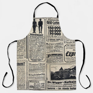 Antique German Newspaper Advertisements 1917 Apron