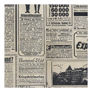 Antique German Newspaper Advertisements 1917 Faux Canvas Print
