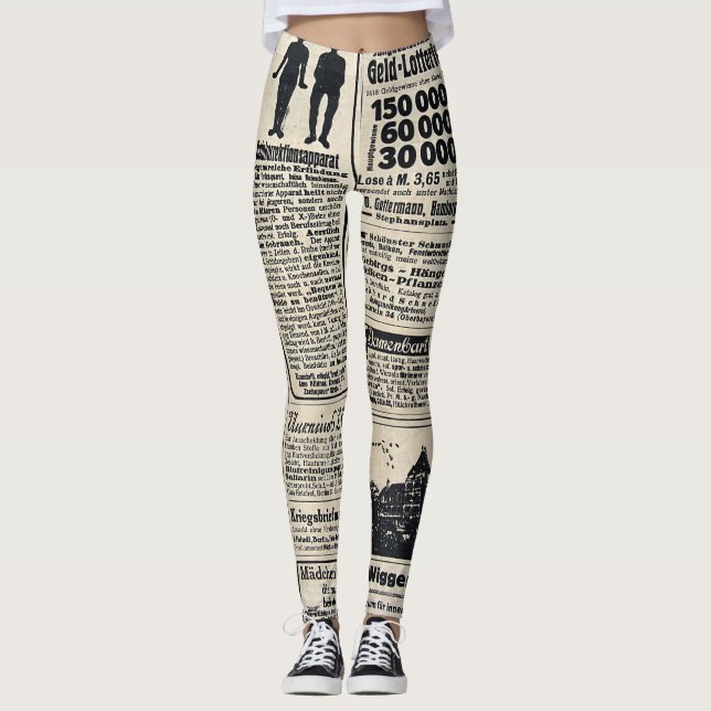 Antique German Newspaper Advertisements 1917 Leggings (Front)
