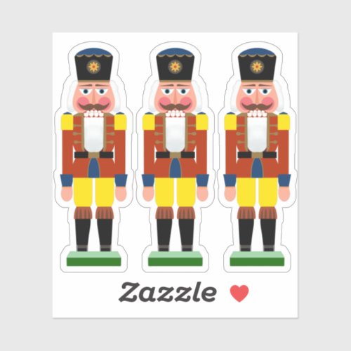 Antique German Nutcracker Illustration Sticker