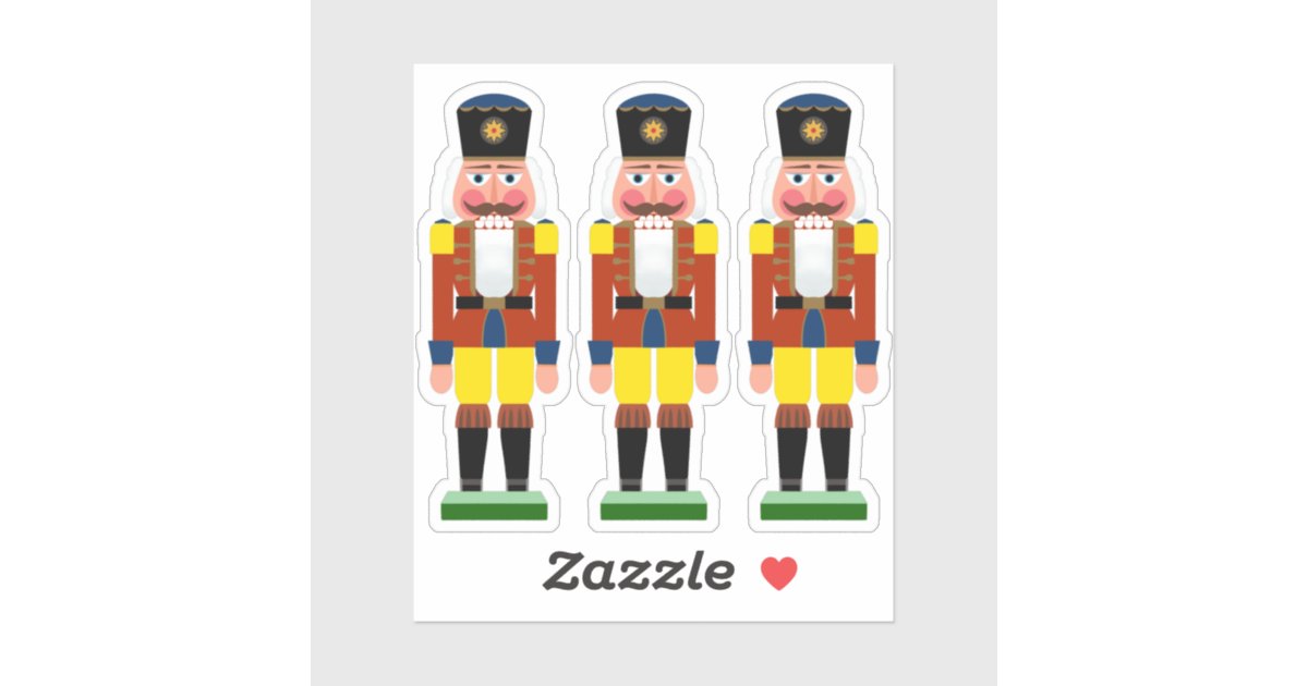 Antique German Nutcracker Illustration Sticker Zazzle