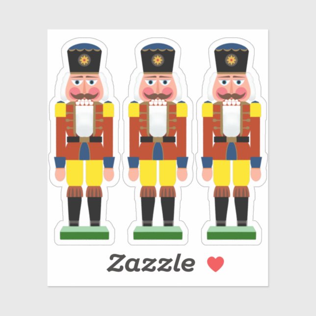 Antique German Nutcracker Illustration Sticker (Sheet)
