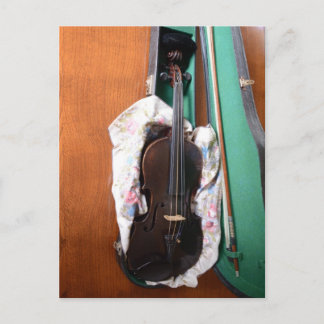 Antique German Violin Postcard