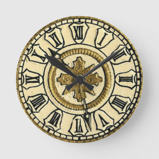 Antique Gilt Clock Face Steampunk Wall Clock