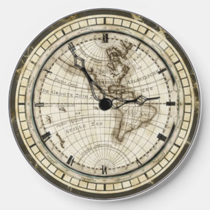 Antique Globe Clock Face Wireless Charger