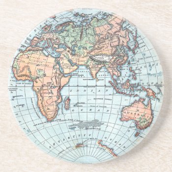 Antique Globe Coasters by pmcustomgifts at Zazzle