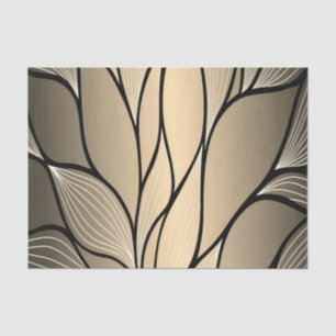 Antique Gold Creative Leave Pattern Tissue Paper