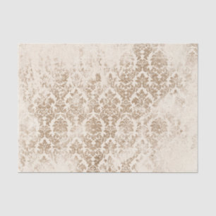 Antique Gold Damask Tissue Paper