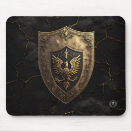 Antique Gold Eagle Imperial Gaming  Mouse Pad
