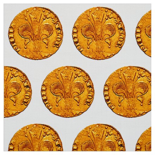 ANTIQUE GOLD FLORENTINE FORINT FABRIC