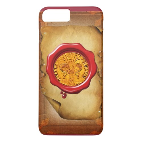 ANTIQUE GOLD FLORENTINE FORINT wax parchment iPhone 8 Plus7 Plus Case