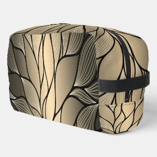 Antique Gold Flow Print Cut Sew Bag