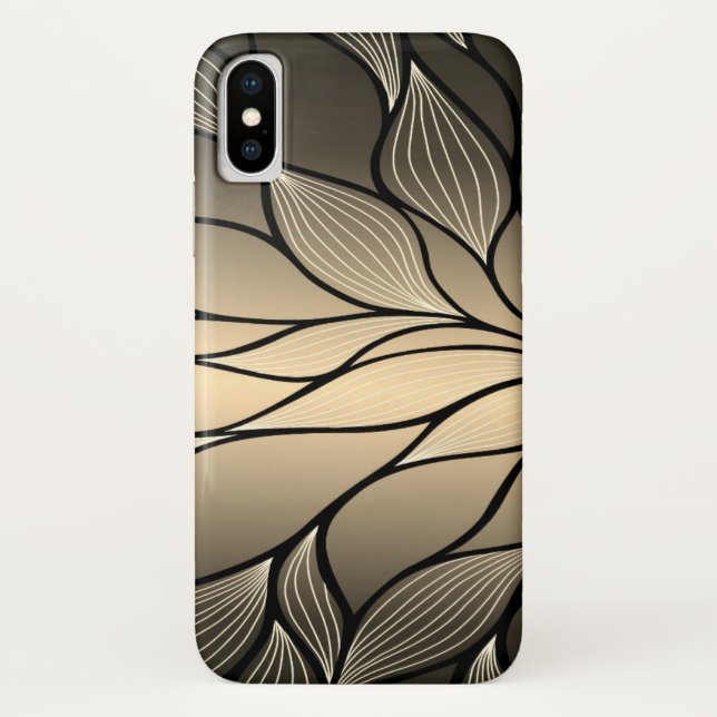 Antique Gold Leave Pattern  Case-Mate iPhone Case (Back)
