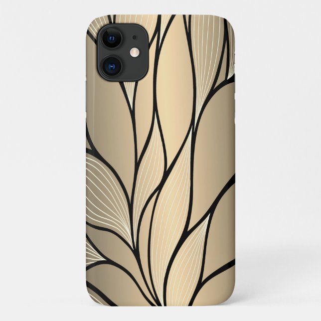 Antique Gold Leave Pattern  Case-Mate iPhone Case (Back)