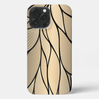 Antique Gold Leave Pattern  iPhone 13 Pro Max Case