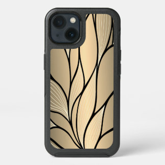 Antique Gold Leave Pattern iPhone 13 Case