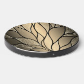 Antique Gold Leave Pattern Wireless Charger (Front 2)