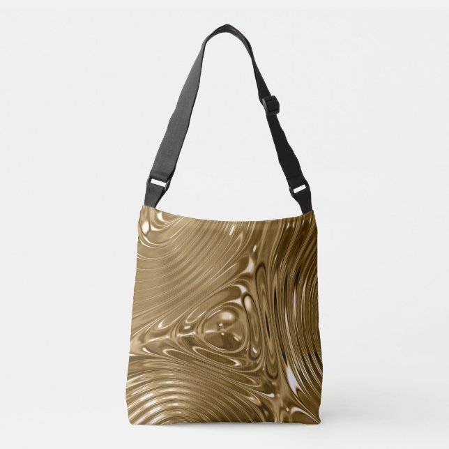 Antique Gold Metallic-37 Crossbody Bag (Front)