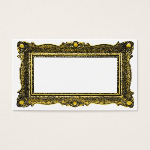 Antique Gold Picture Frame Business Cards