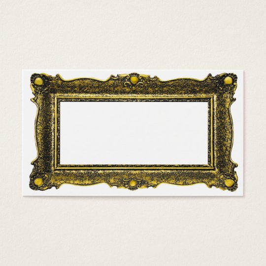 Antique Gold Picture Frame Business Card