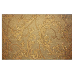 fabric gold antique damask victorian chic floral zazzle