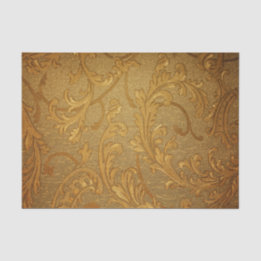 Antique,gold,vintage,damask,victorian,floral,chic Tissue Paper