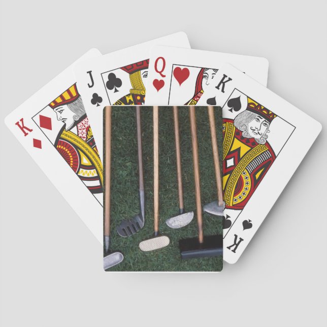 ANTIQUE GOLF CLUB SET PLAYING CARDS (Back)