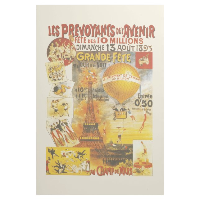 Antique Grand Fete Fair Paris Poster (Front)