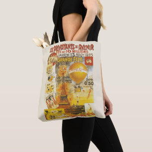 Antique Grand Fete Fair Paris Poster Tote Bag