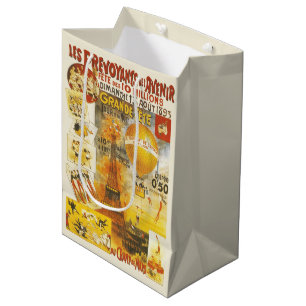 Antique Grand Fete Fair Poster Medium Gift Bag