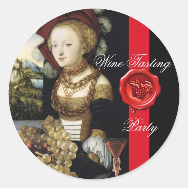 ANTIQUE GRAPE VINEYARD WINE TASTING PARTY WAX SEAL (Front)