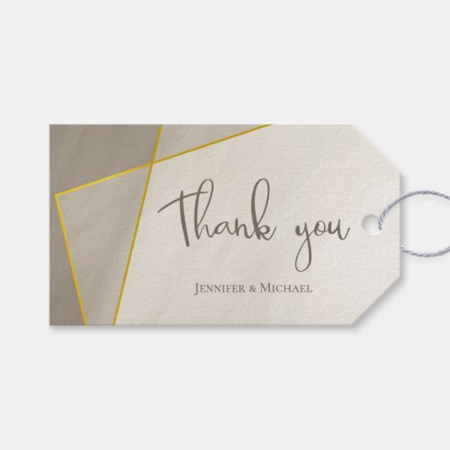 antique gray modern gold frame wedding gift tags