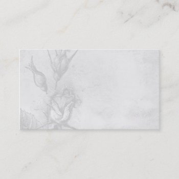 Antique Gray Rose Business Card by camcguire at Zazzle