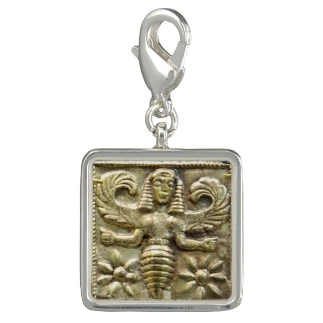 ANTIQUE GREEK HONEY BEE GODDESS CHARM (Front)
